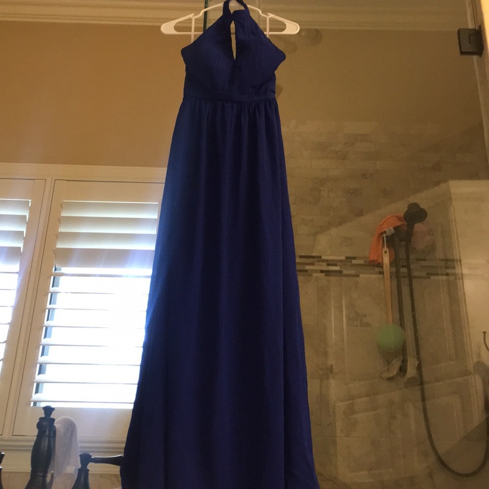 Lulu’s Cobalt Blue Gown - Picture 2 of 5